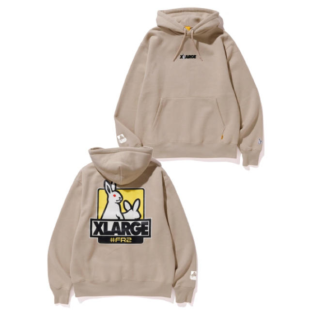 XLARGE×#FR2 コラボパーカー