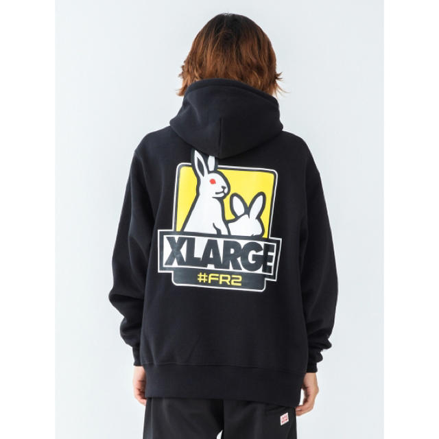 xlarge fr2コラボ黒パーカーM