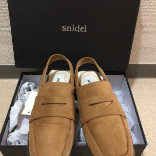 スナイデル(SNIDEL)のsnidelスナイデルキャメルローファーLサイズ(ローファー/革靴)