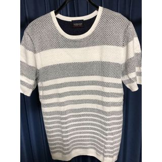 ニコルクラブフォーメン(NICOLE CLUB FOR MEN)のニット生地シャツ(Tシャツ/カットソー(半袖/袖なし))