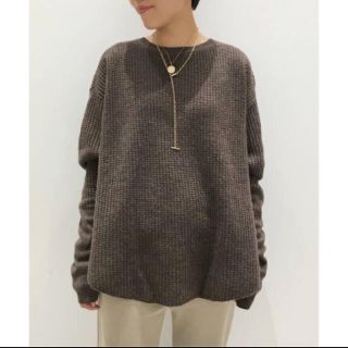 アパルトモンドゥーズィエムクラス(L'Appartement DEUXIEME CLASSE)のアパルトモン L'Appartement THERMAL KNIT ブラウン(ニット/セーター)