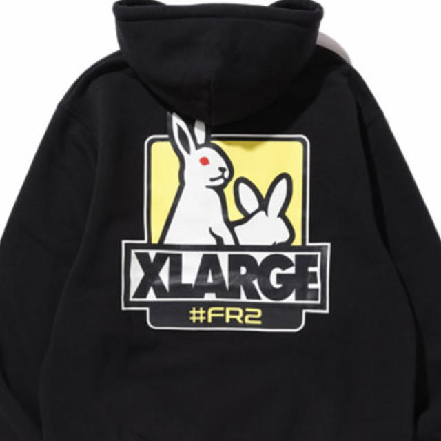 xlarge fr2コラボ黒パーカーM