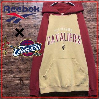 リーボック(Reebok)の希少 リーボック CLEVELAND CAVALIERS キャブス刺繍パーカー(パーカー)