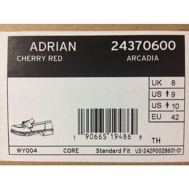 23760円カラーDr.Martens ADRIAN  UK8 CR エイドリアン ローファー