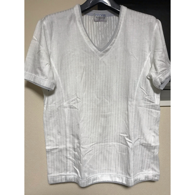 NICOLE CLUB FOR MEN(ニコルクラブフォーメン)のメンズ　Tシャツ　白シャツ メンズのトップス(Tシャツ/カットソー(半袖/袖なし))の商品写真