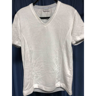 ニコルクラブフォーメン(NICOLE CLUB FOR MEN)のメンズ　Tシャツ　白シャツ(Tシャツ/カットソー(半袖/袖なし))