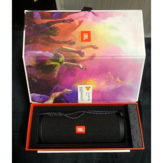 フリップ(Flip)のJBL flip4ポータブルスピーカー　ブラック(スピーカー)