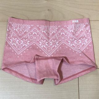 ヴィクトリアズシークレット(Victoria's Secret)の【新品】Victoria’s Secret 冬模様パンツ（ピンク）(ショーツ)