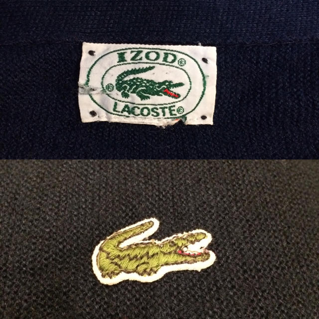 LACOSTE(ラコステ)の激レア! USA製 IZOD LACOSTE ラコステ セーター 90年代 メンズのトップス(カーディガン)の商品写真