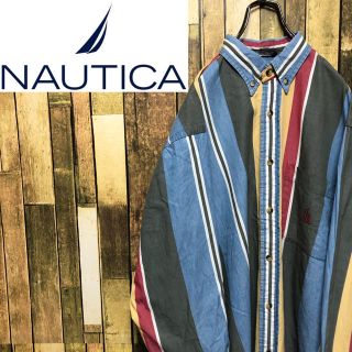 ノーティカ(NAUTICA)の【なかの様専用☆】ノーティカ☆ワンポイント刺繍ロゴカラーマルチストライプシャツ(シャツ)