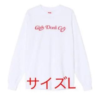 シュプリーム(Supreme)のガールズドントクライ!!!　白ロンT L size(Tシャツ/カットソー(七分/長袖))