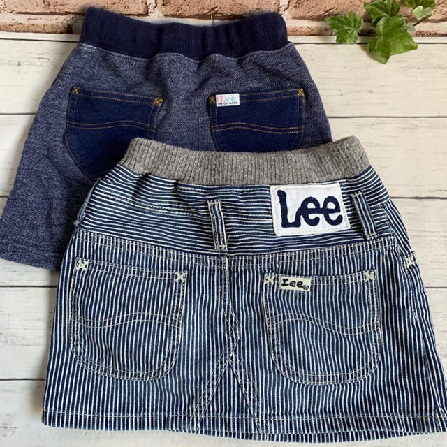 Lee(リー)のキッズ Lee スカート サイズ110 2枚セット キッズ/ベビー/マタニティのキッズ服女の子用(90cm~)(スカート)の商品写真