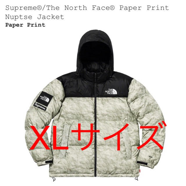 Supreme North Face nuptse jacket XLサイズ