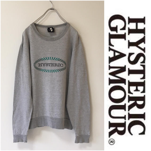 HYSTERIC GLAMOUR(ヒステリックグラマー)のヒステリックグラマー ヒステリックロゴ 長袖 カットソー S  杢グレー メンズのトップス(スウェット)の商品写真