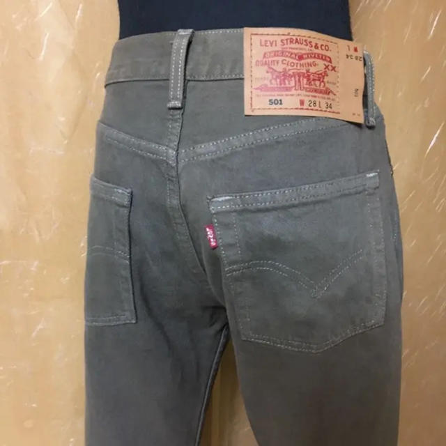 Levi's(リーバイス)のUSA製 90s リーバイス 501 カーキ ハイウエスト w28 w70 レディースのパンツ(デニム/ジーンズ)の商品写真