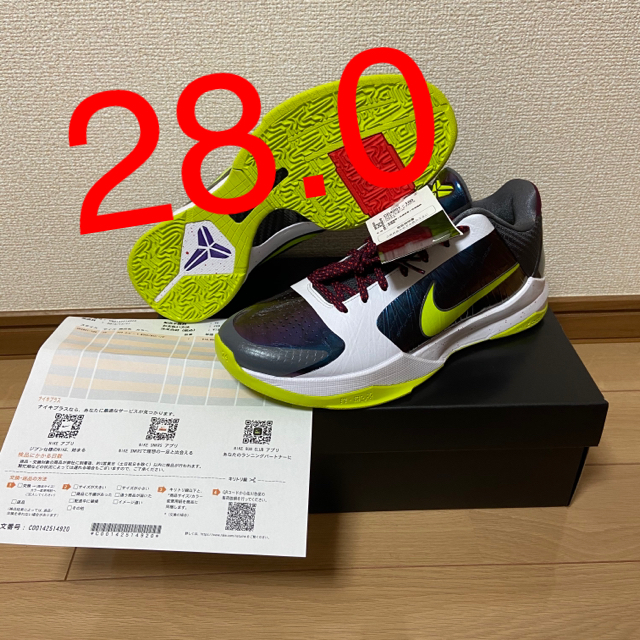 NIKE(ナイキ)の【28.0】NIKE ZOOM KOBE V PROTRO “CHAOS” メンズの靴/シューズ(スニーカー)の商品写真