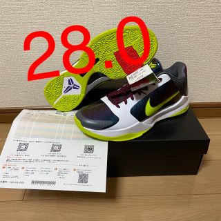 ナイキ(NIKE)の【28.0】NIKE ZOOM KOBE V PROTRO “CHAOS”(スニーカー)