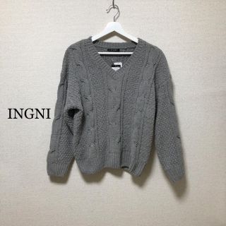 イング(INGNI)のＶネックモールニット(ニット/セーター)