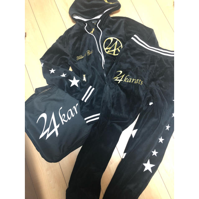 美品★ 24karats ベロア ジャージ セットアップ 上下セット メンズ S