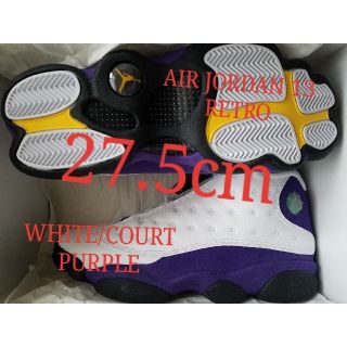 ナイキ(NIKE)のエアジョーダン13 WHITE/COURT PURPLE 27.5cm(スニーカー)