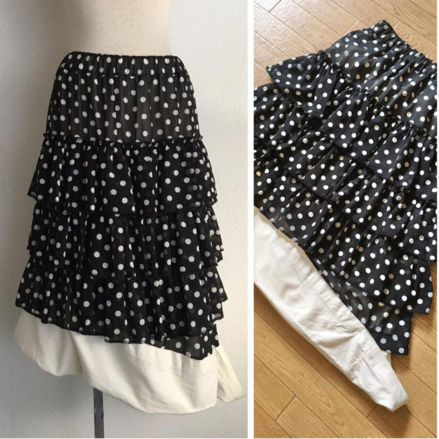 コムデギャルソン変形レイヤードスカートcomme des garcons お洒落 www