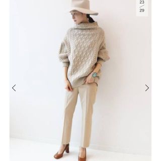 プラージュ(Plage)のplage plain スティックパンツ ベージュ34(クロップドパンツ)