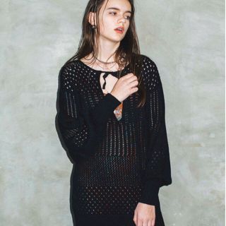 アリシアスタン(ALEXIA STAM)のjuemi Openwork Knit Pullover(ニット/セーター)