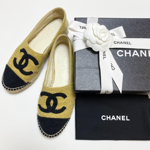 CHANEL(シャネル)のCHANELエスパドリーユ38 レディースの靴/シューズ(スリッポン/モカシン)の商品写真