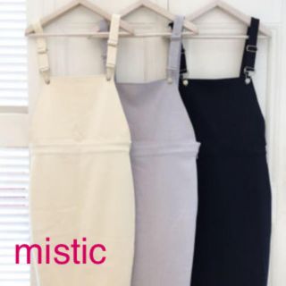 ミスティック(mystic)の新品タグ付きmisticジャンスカ(ひざ丈スカート)