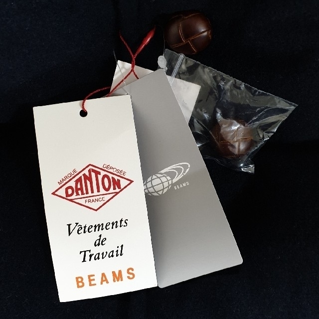 DANTON(ダントン)のDANTON × BEAMS / 別注ウールモッサ ダウンベスト40ネイビー メンズのジャケット/アウター(ダウンベスト)の商品写真