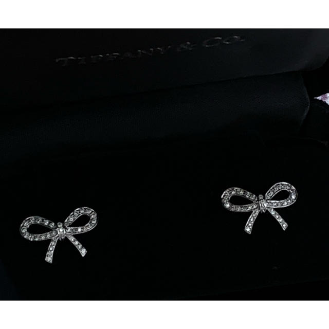 Tiffany & Co. - ティファニー☆ダイヤモンドピアス☆ボウ☆リボン