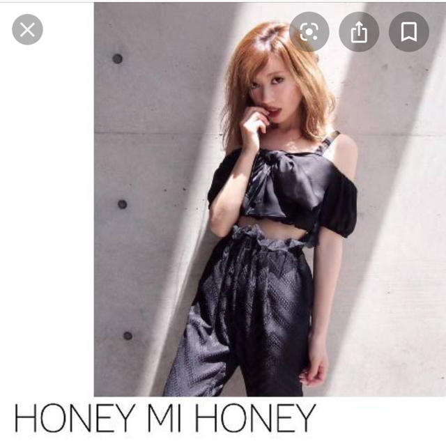 Honey mi Honey(ハニーミーハニー)のHoney mi Honey  サテンリボントップス レディースのトップス(その他)の商品写真