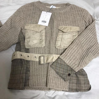 アメリヴィンテージ(Ameri VINTAGE)のAMERI UNION CHECK KNIT  (ニット/セーター)