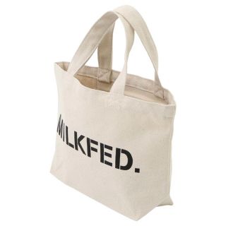 ミルクフェド(MILKFED.)の【新品】MILKFED.STENCIL MINITOTE ホワイト ミルクフェド(トートバッグ)