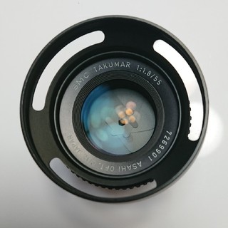 ペンタックス(PENTAX)のSMC TAKUMAR 55mm f1.8 レンズフード付き(レンズ(単焦点))