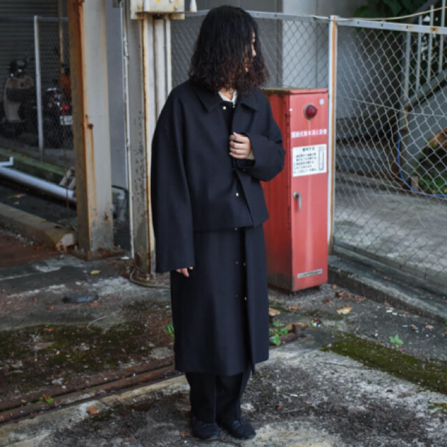 yoke 3way Bal Collar Share Coat 19AW S - ステンカラーコート