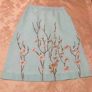 ジュンコシマダ(JUNKO SHIMADA)の🌸華やかな桜スカート🌸　Junko Shimada👗未使用品✨(ひざ丈スカート)