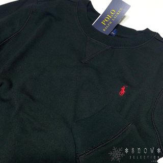 ポロラルフローレン(POLO RALPH LAUREN)の新作 ラルフローレン 4T/110 ブラック 大好評 裏起毛トレーナー(Tシャツ/カットソー)