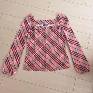 バーバリーブルーレーベル(BURBERRY BLUE LABEL)のバーバリーブルーレーベル チェック柄長袖トップス(シャツ/ブラウス(長袖/七分))