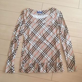 バーバリーブルーレーベル(BURBERRY BLUE LABEL)のバーバリーブルーレーベル チェック柄長袖トップス(シャツ/ブラウス(長袖/七分))