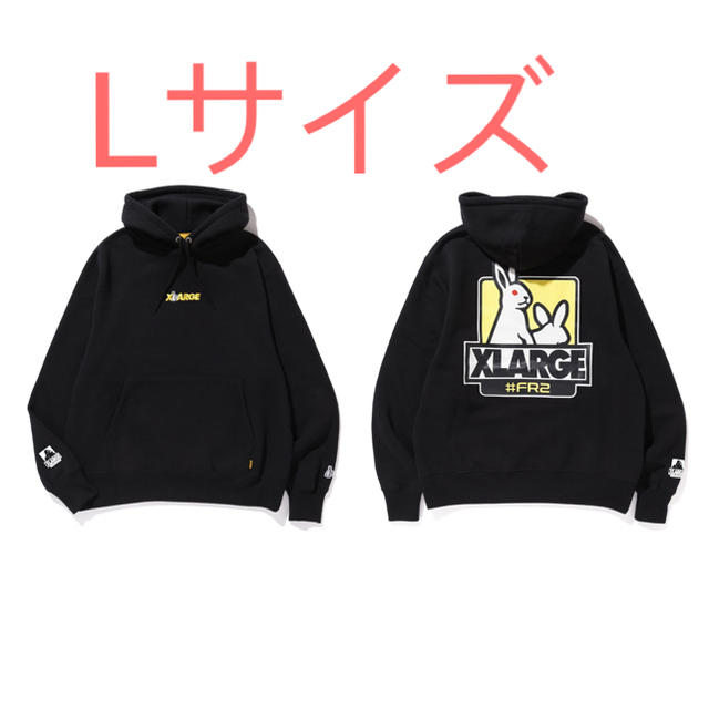 XLARGE #FR2 Fxxk Icon Hoodie ブラック L