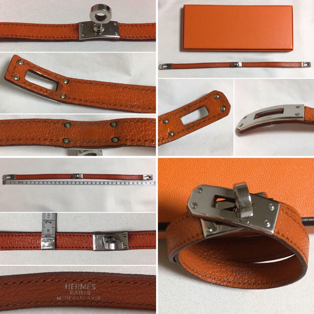 即日発送 エルメス Hermes ブレスレット レザー オレンジ 保存袋 バングル 未使用 ブレスレット バングル 即日発送 エルメス Hermes ブレスレット レザー オレンジ 保存袋 バングル 未使用 ブレスレット バングル