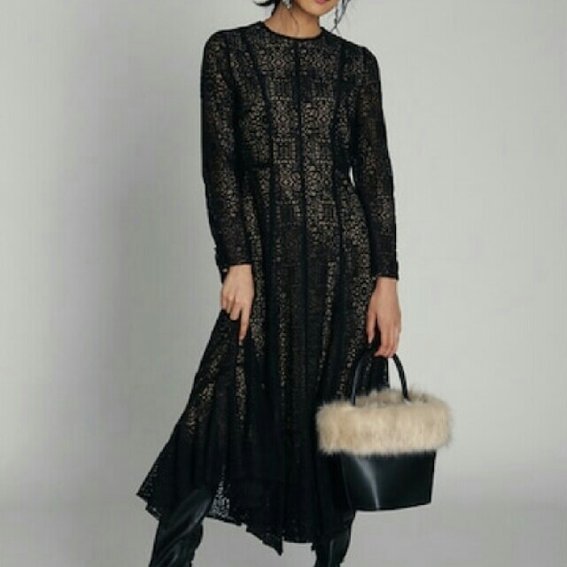 新品未使用】🌹セルフォード🌹タッセルレースワンピース 38 Mサイズ