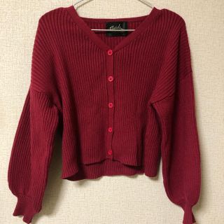 ロキエ(Lochie)の〈kanann様専用〉red knit cardigan(カーディガン)