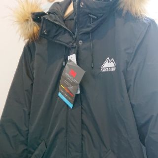 ザノースフェイス(THE NORTH FACE)のファーストダウン ファージャケット ブラック モッズコート(ダウンコート)