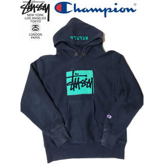 ステューシー(STUSSY)のステューシー  チャンピオン パーカ リバースウィーブ  単色タグ(パーカー)