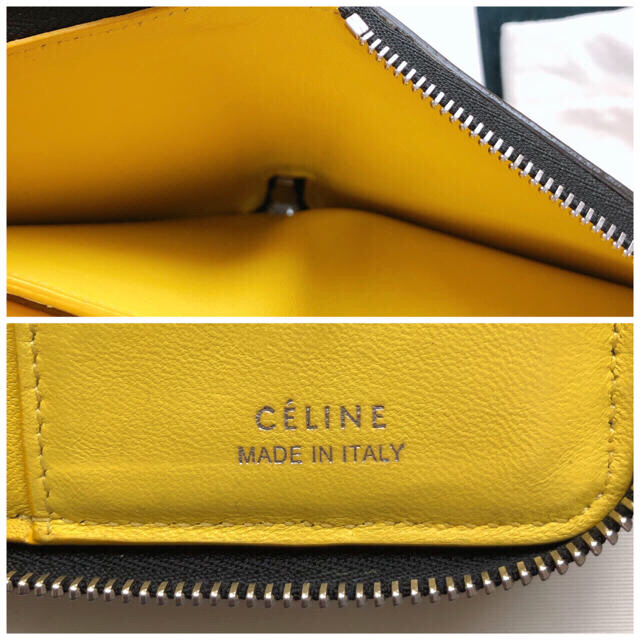 celine(セリーヌ)の【希少旧ロゴ】セリーヌ ジップ２つ折り財布　極美品 レディースのファッション小物(財布)の商品写真