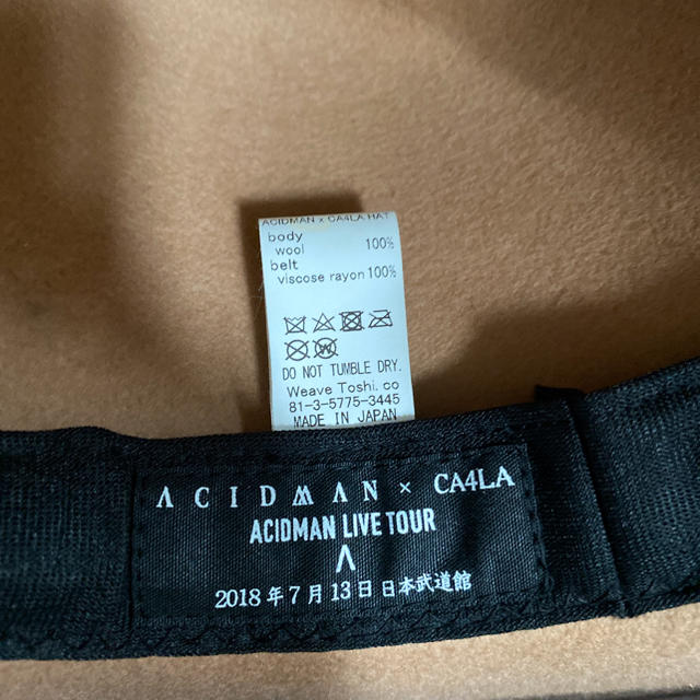 限定 acidman ca4la コラボ ハット 大木伸夫 限定 acidman ca4la コラボ ハット 大木伸夫