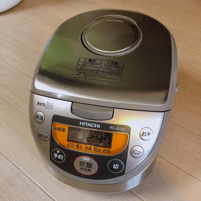 日立(ヒタチ)のHITACHI RZ-JS10J 炊飯器 スマホ/家電/カメラの調理家電(炊飯器)の商品写真