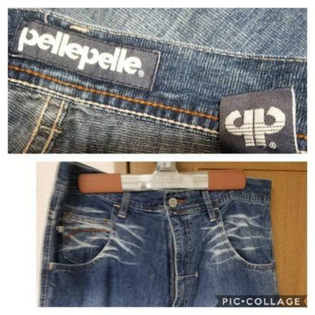 PELLE PELLE(ペレペレ)のPellepelleメンズデニム⭐ワイドパンツ/34 メンズのパンツ(デニム/ジーンズ)の商品写真